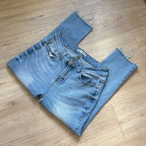 Light Wash Blue Straight Leg Jeans Size 14